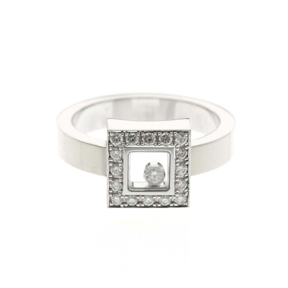 Chopard Happy Diamonds Ring 82/2896 White Gold (18K) Fashion Diamond Band Rin...